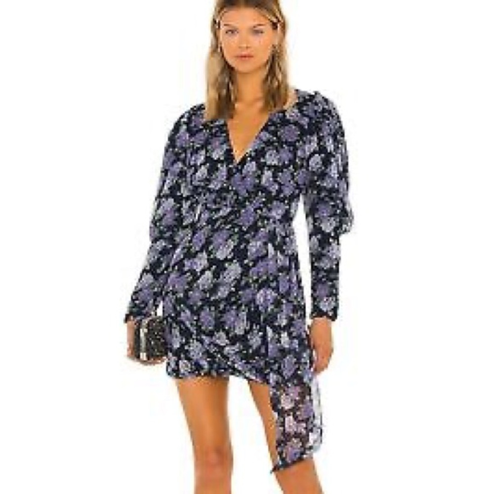 NEW Size XL SAYLOR Merritt Dress Multi Floral Blue REVOLVE MSRP $242
